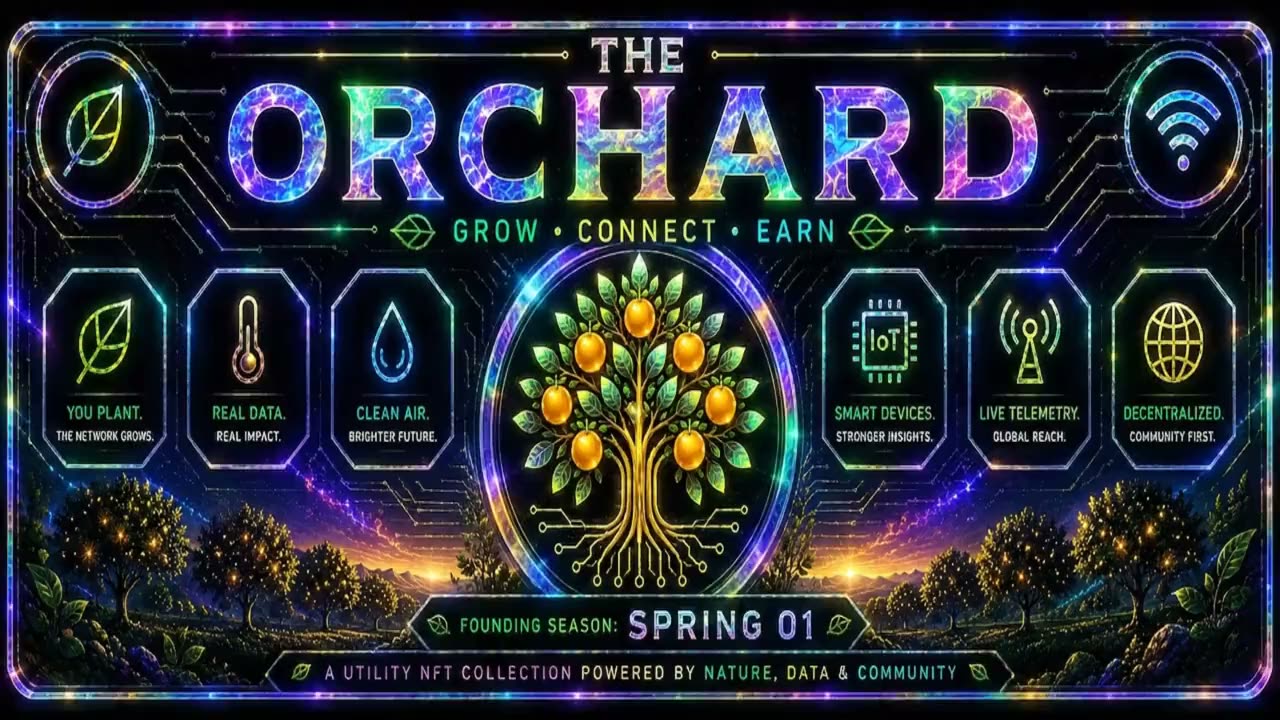 The Orchard Pass emblem — a circuit-tree bearing $JUICE fruit